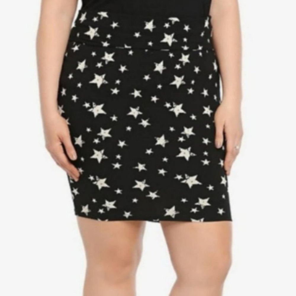 Torrid Star Print Fold Over Skirt